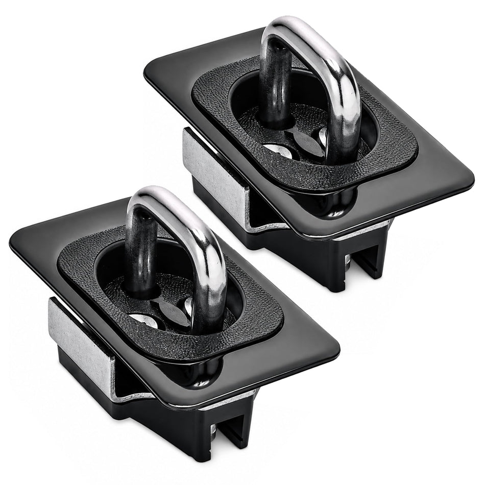 Retractable Tie Down Anchors, Universal Fit, 2-Pack