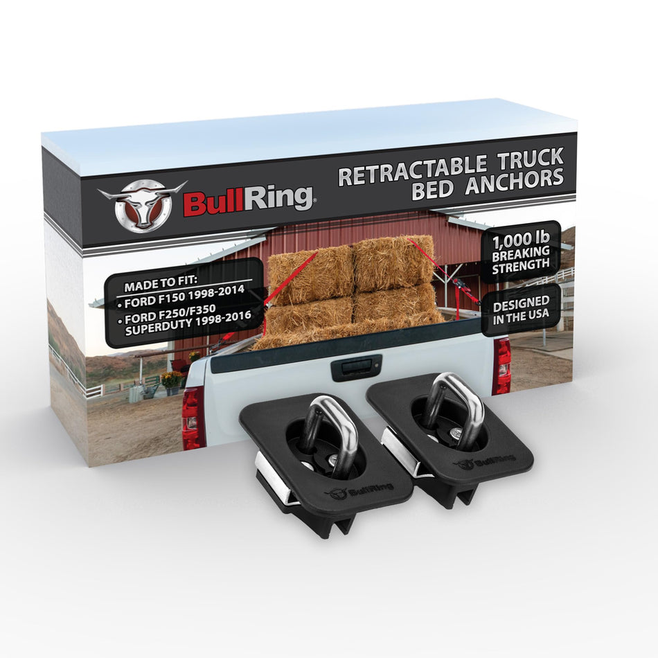 Rear Tie Down Anchors for Ford F-150 & Super Duty, 2-Pk