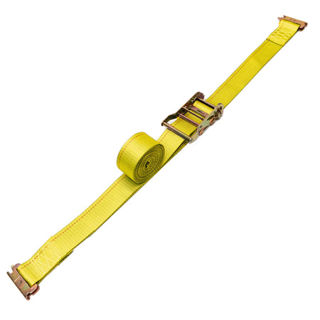 Ratchet Tie Down Strap with E-Track Fittings, 2" x 12'