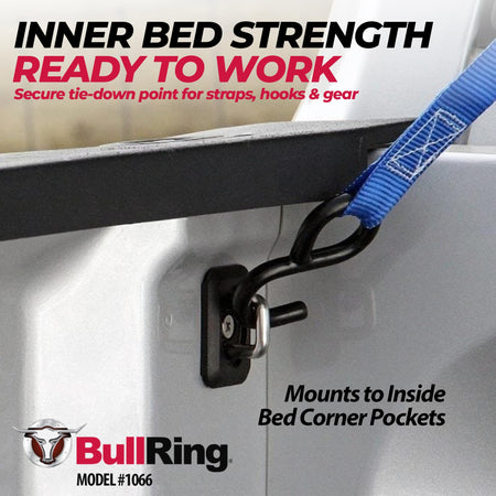 Retractable Inner Bed Corner Anchors for Ram 1500-3500